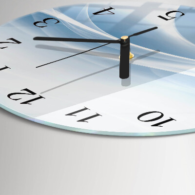 Wanduhr rund Abstrakte Linien