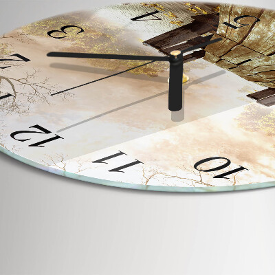 Wanduhr rund Netzwerk