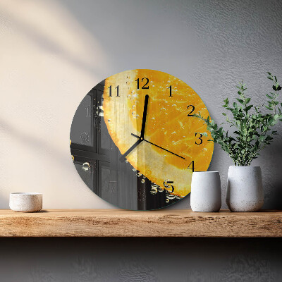 Wanduhr rund Zitronensäure