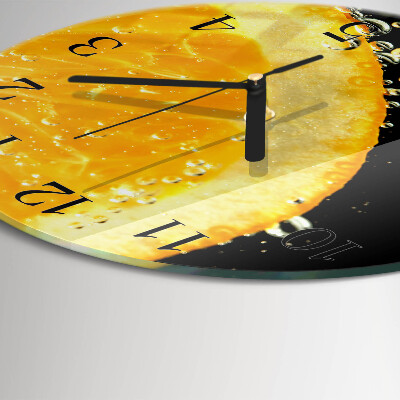 Wanduhr rund Zitronensäure