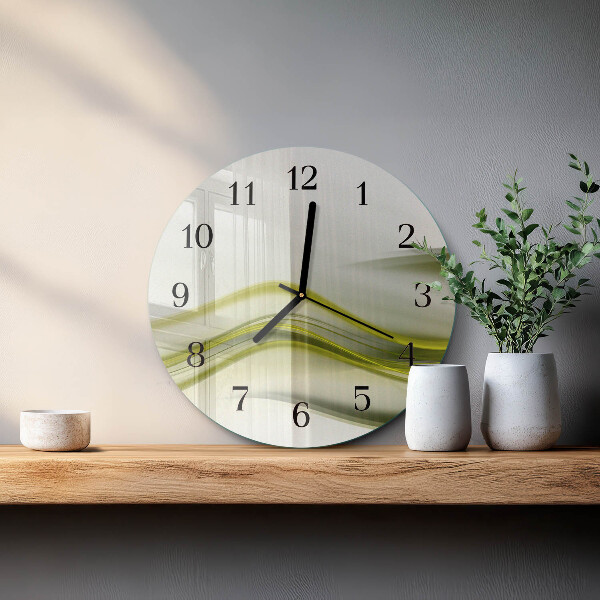 Wanduhr rund Abstrakte Linien