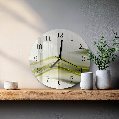Wanduhr rund Abstrakte Linien