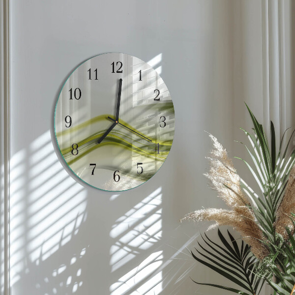 Wanduhr rund Abstrakte Linien