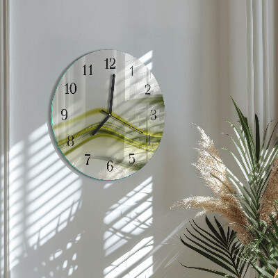 Wanduhr rund Abstrakte Linien
