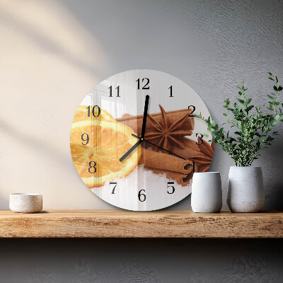 Wanduhr rund Zitrone Vanille