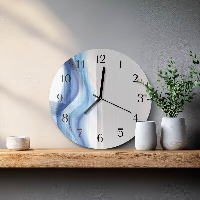 Wanduhr rund Abstrakter Rauch