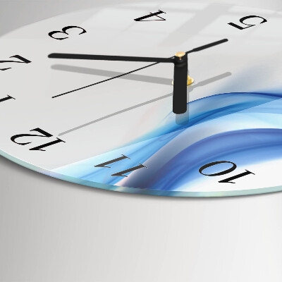 Wanduhr rund Abstrakter Rauch
