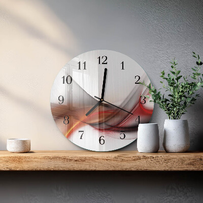 Wanduhr rund Abstrakte Linien