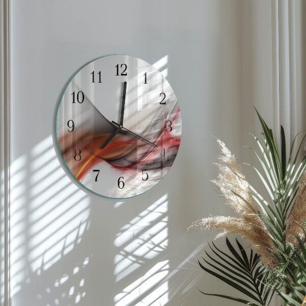 Wanduhr rund Abstrakte Linien