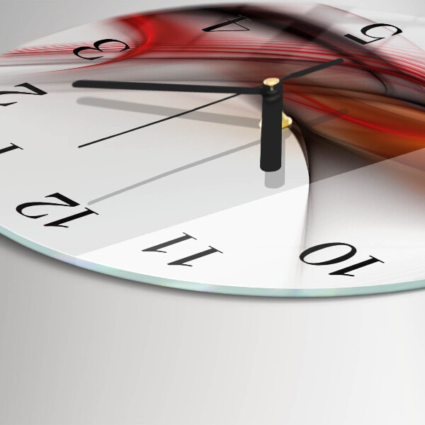 Wanduhr rund Abstrakte Linien