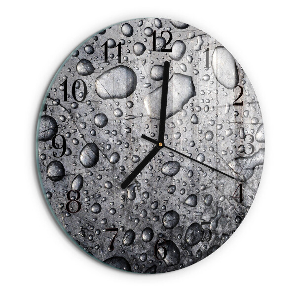Wanduhr rund Tropfen