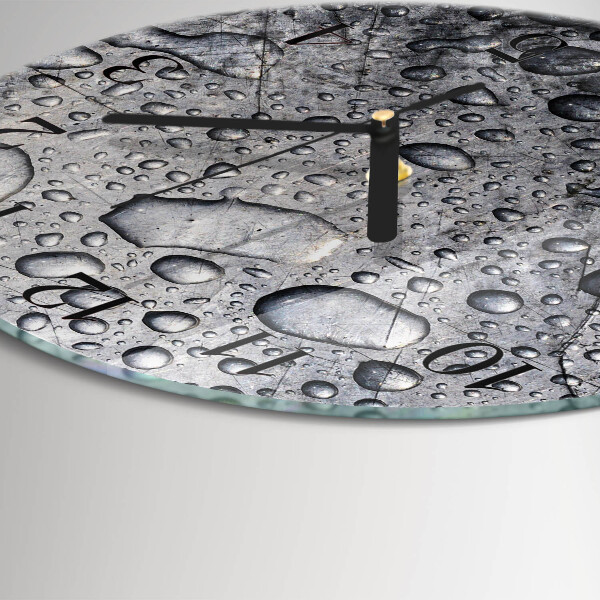 Wanduhr rund Tropfen