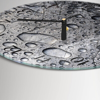 Wanduhr rund Tropfen