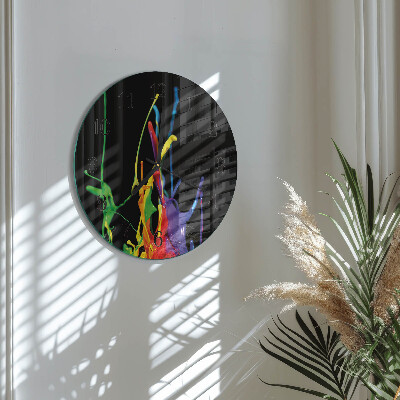 Wanduhr rund Farbe