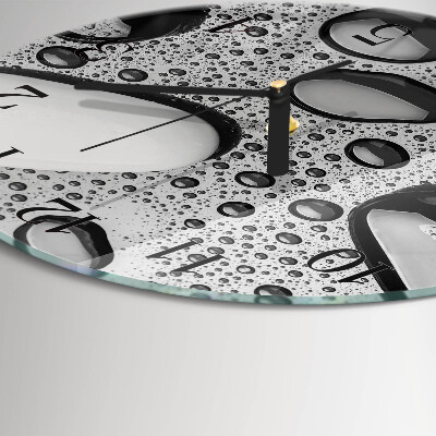 Wanduhr rund Steine