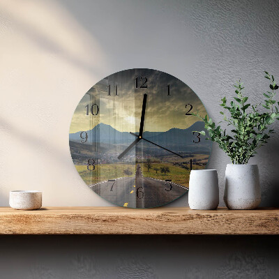 Wanduhr rund Pfadgebirge