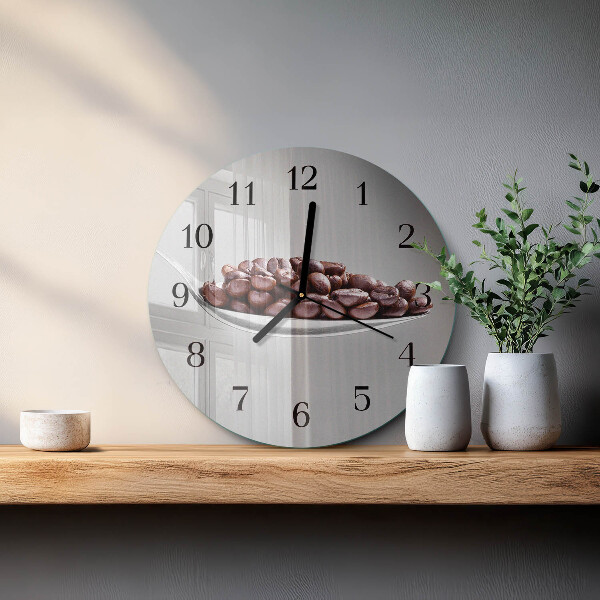 Wanduhr rund Ein Löffel Kaffee
