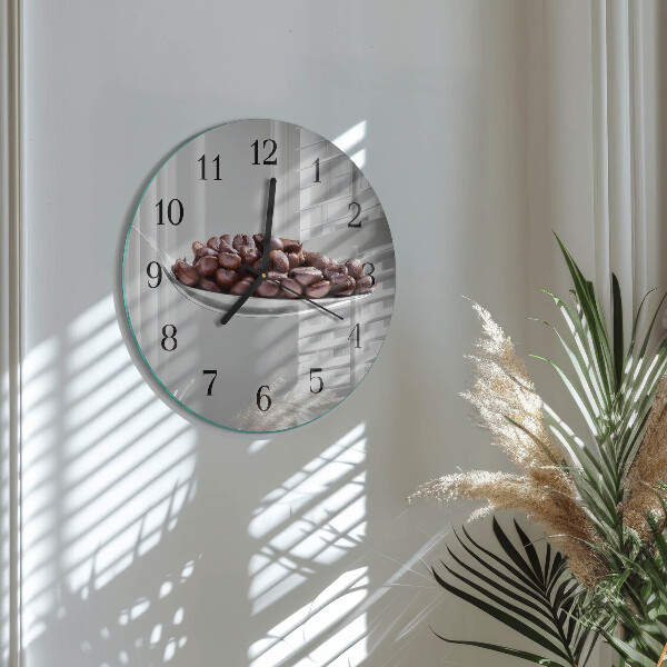 Wanduhr rund Ein Löffel Kaffee