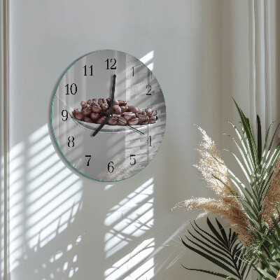 Wanduhr rund Ein Löffel Kaffee