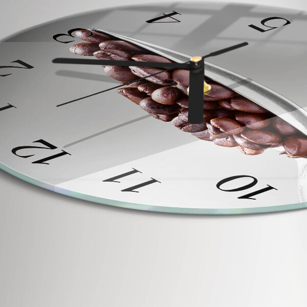 Wanduhr rund Ein Löffel Kaffee