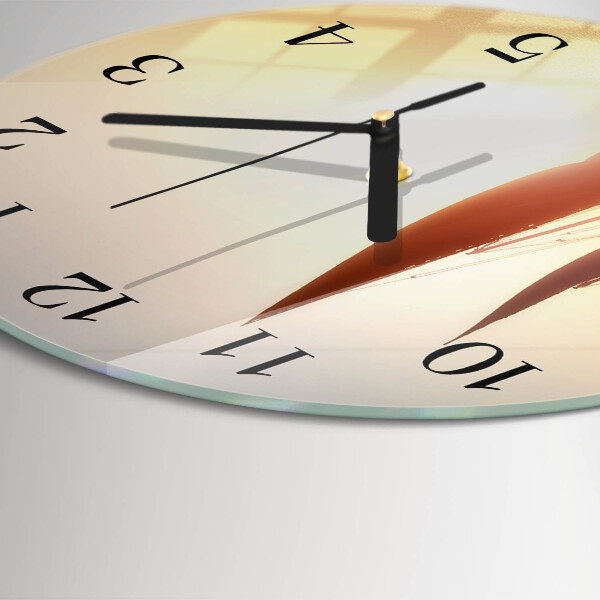 Wanduhr rund Segelboot