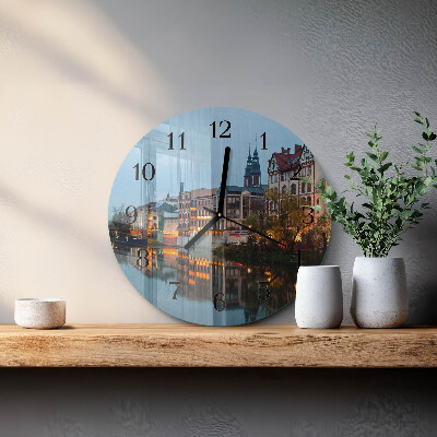 Wanduhr rund Altstadt