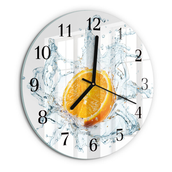 Wanduhr rund Wasser