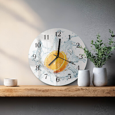 Wanduhr rund Wasser