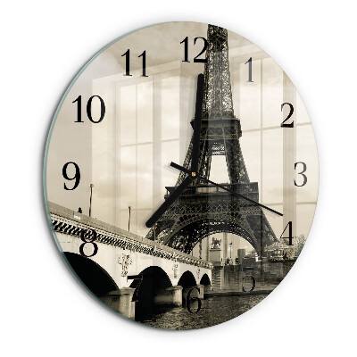 Wanduhr rund Paris