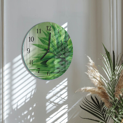 Wanduhr rund Aloe