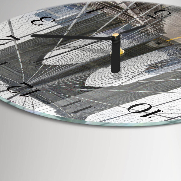 Wanduhr rund Brooklyn Bridge