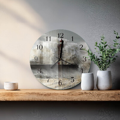 Wanduhr rund Sturm