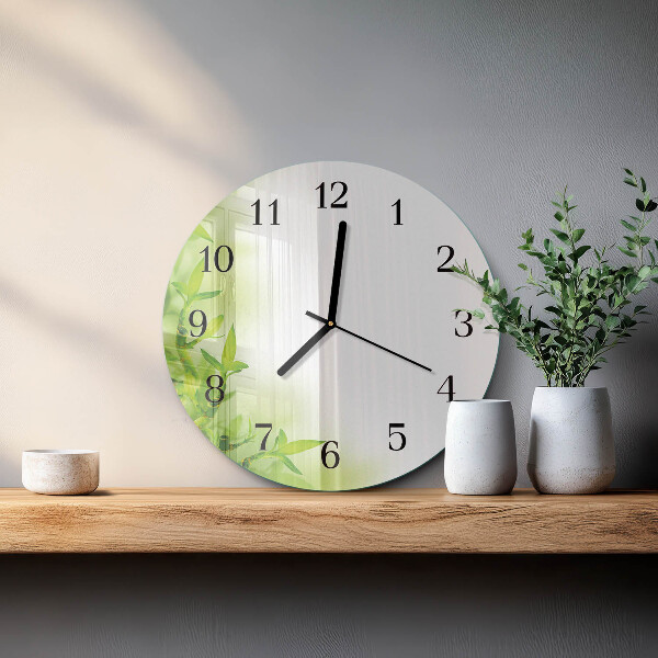 Wanduhr rund Natur