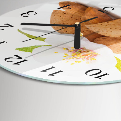 Wanduhr rund Mandeln