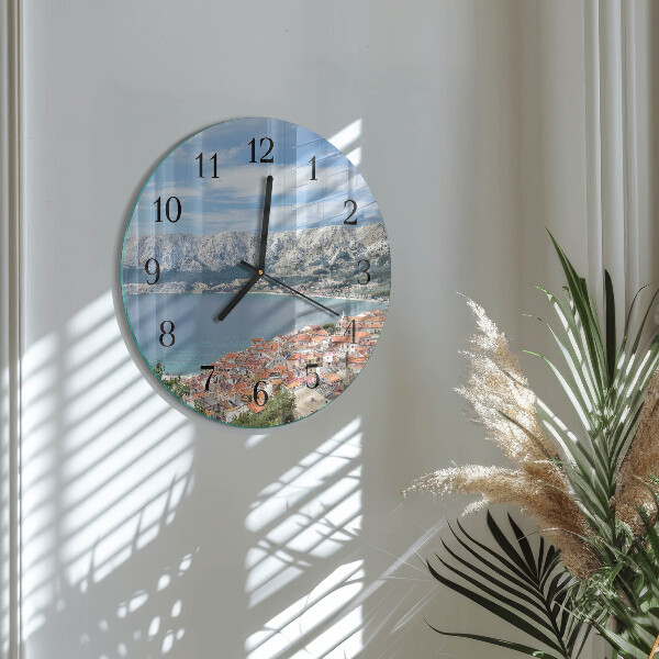 Wanduhr rund Bucht
