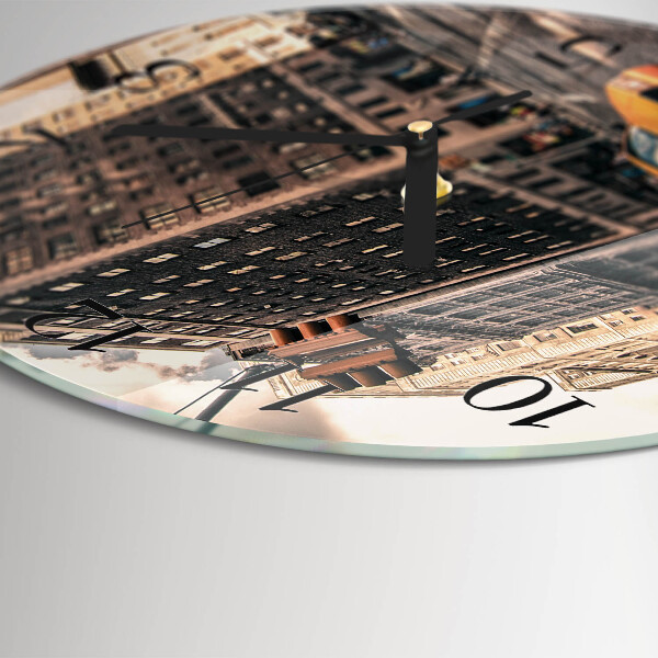 Wanduhr rund Taxi