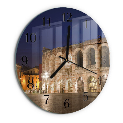 Wanduhr rund Nachtlicht