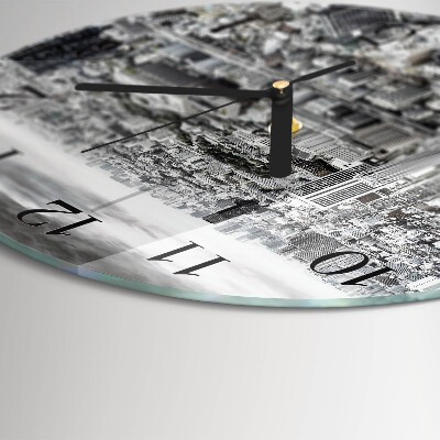 Wanduhr rund Stadt