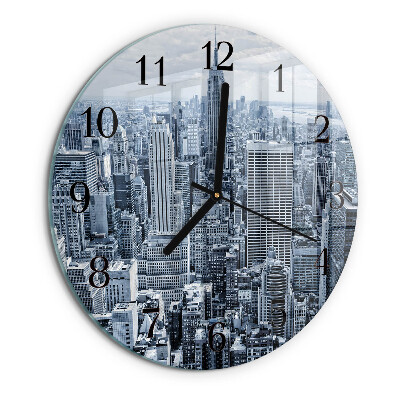Wanduhr rund Stadt