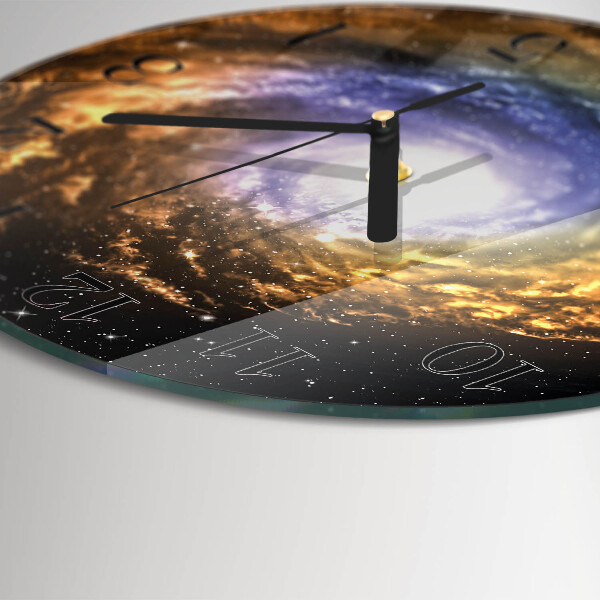 Wanduhr rund Kosmos