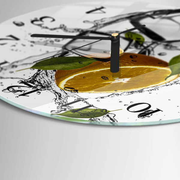 Wanduhr rund Eis