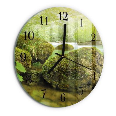Wanduhr rund Natur