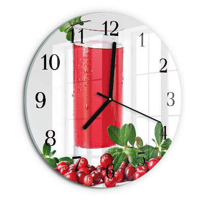 Wanduhr rund Cranberries