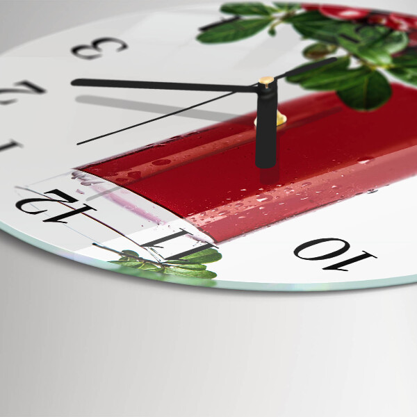Wanduhr rund Cranberries