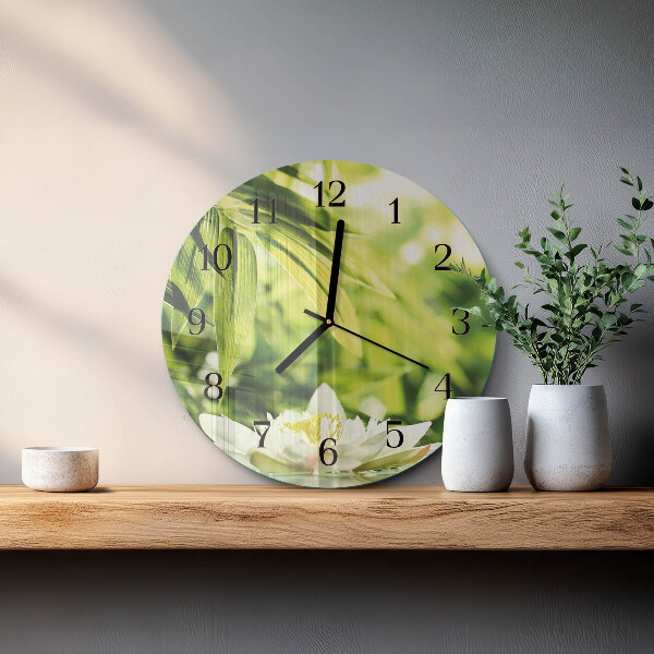 Wanduhr rund Natur