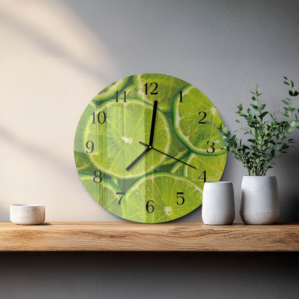 Wanduhr rund Kalziumkarbonat