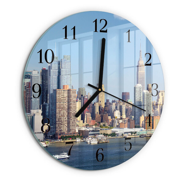 Wanduhr rund Horizont