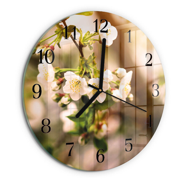Wanduhr rund Natur