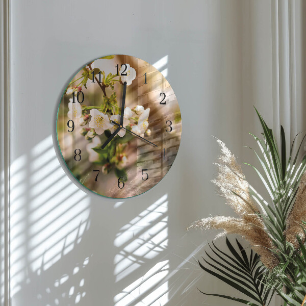 Wanduhr rund Natur