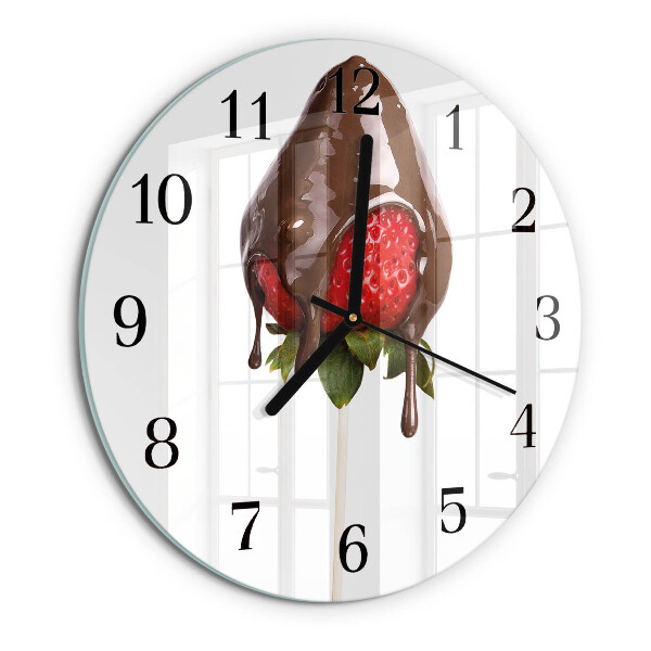 Wanduhr rund Schokolade
